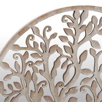 Spiegel rond 60x2,5 cm ijzer zandkleurig 5