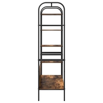 Kledingrek met plank Bruin Eiken 120 x 44 x 160 cm Bewerkt hout 6