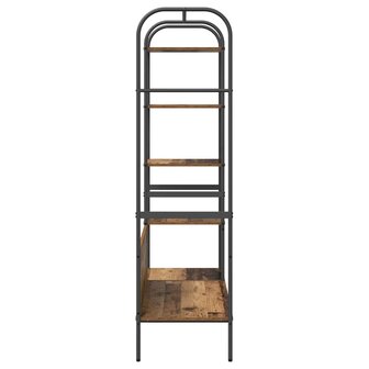 Kledingrek met plank Bruin 120 x 44 x 160 cm Bewerkt hout 6