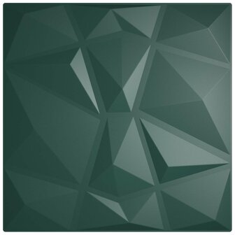 Wandpanelen 24 pcs Groen 50 x 50 cm XPS Schuim 3