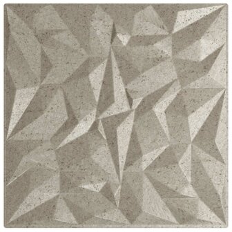 Wandpanelen 24 pcs Amethist Beton 50 x 50 cm XPS Schuim 3