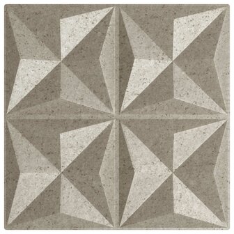 Wandpanelen 24 pcs Origami Beton 50 x 50 cm XPS Schuim 3