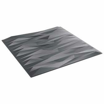 Wandpanelen 12 pcs Stone Grey 50 x 50 cm XPS Schuim 1