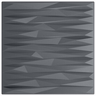 Wandpanelen 12 pcs Stone Grey 50 x 50 cm XPS Schuim 4