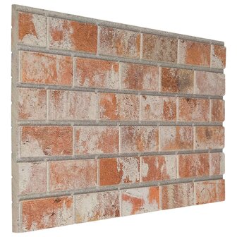 Wandpanelen 10 pcs Oranje 100 x 50 cm EPS-schuim 1