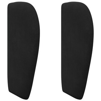 Hoofdbord oor Zwart 40 x 23 x 6 cm Fluweel 2