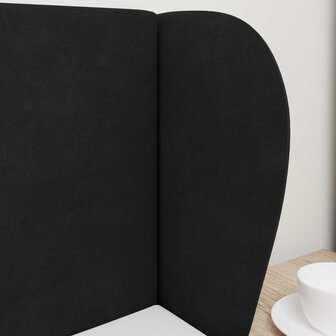 Hoofdbord oor Zwart 40 x 23 x 6 cm Fluweel 4