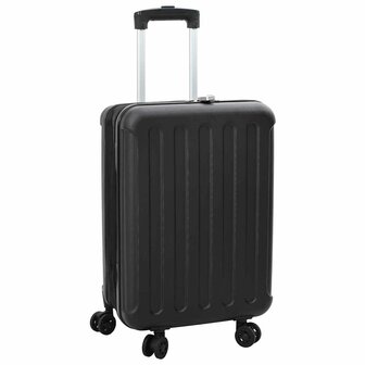 Koffer met slot Zwart 43 x 27 x 66 cm ABS Kunststof 1