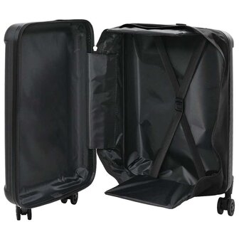Koffer met slot Zwart 43 x 27 x 66 cm ABS Kunststof 2