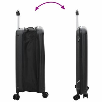 Koffer met slot Zwart 43 x 27 x 66 cm ABS Kunststof 10