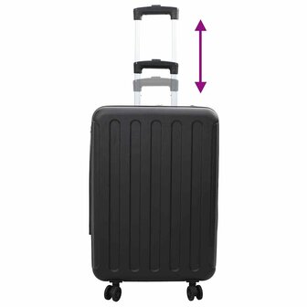 Koffer met slot Zwart 43 x 27 x 66 cm ABS Kunststof 11