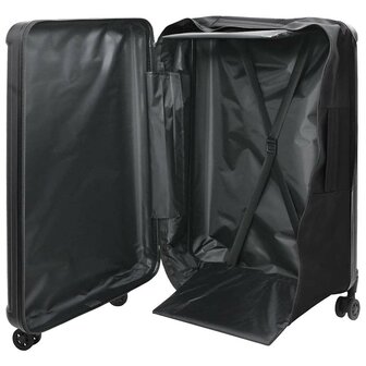 Koffer met slot Zwart 50 x 30 x 76 cm ABS Kunststof 2