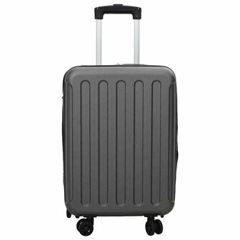 Koffer met slot Donkergrijs 34 x 23 x 55.5 cm ABS Kunststof 3