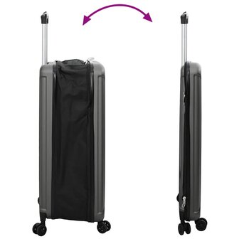 Koffer met slot Donkergrijs 50 x 30 x 76 cm ABS Kunststof 10