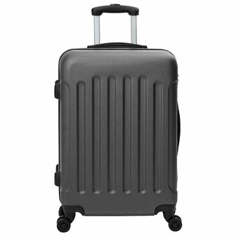 Koffer met slot 3 pcs Donkergrijs 50 x 31 x 78 cm ABS Kunststof 4