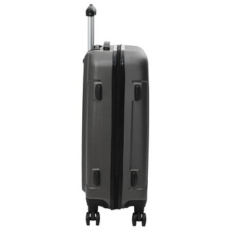 Koffer met slot 3 pcs Donkergrijs 50 x 31 x 78 cm ABS Kunststof 5