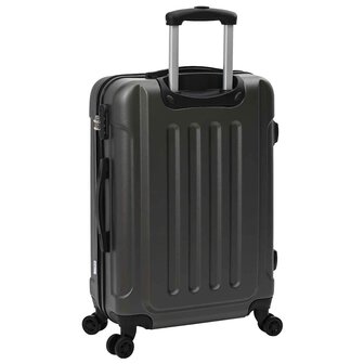 Koffer met slot 3 pcs Donkergrijs 50 x 31 x 78 cm ABS Kunststof 6