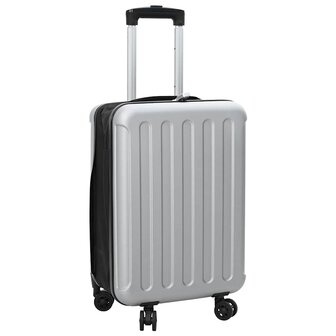 Koffer met slot Zilver 34 x 23 x 55.5 cm ABS Kunststof 1