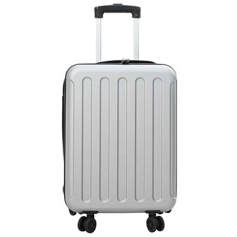 Koffer met slot Zilver 34 x 23 x 55.5 cm ABS Kunststof 3