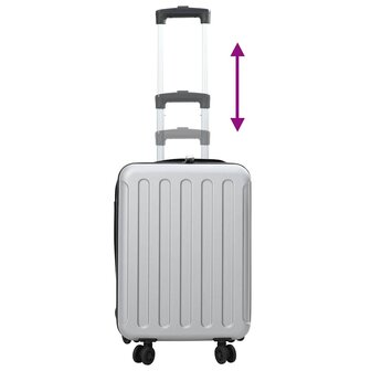 Koffer met slot Zilver 34 x 23 x 55.5 cm ABS Kunststof 11