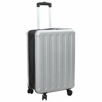 Koffer met slot Zilver 43 x 27 x 66 cm ABS Kunststof 1