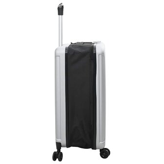 Koffer met slot Zilver 43 x 27 x 66 cm ABS Kunststof 4