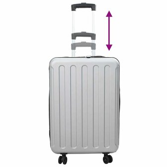 Koffer met slot Zilver 43 x 27 x 66 cm ABS Kunststof 11