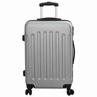 Koffer met slot 3 pcs Zilver 50 x 31 x 78 cm ABS Kunststof 4