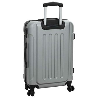 Koffer met slot 3 pcs Zilver 50 x 31 x 78 cm ABS Kunststof 6