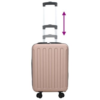 Koffer met slot Ros&eacute;goud 34 x 23 x 55.5 cm ABS Kunststof 11