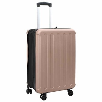Koffer met slot Ros&eacute;goud 43 x 27 x 66 cm ABS Kunststof 1