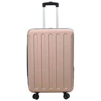 Koffer met slot Ros&eacute;goud 43 x 27 x 66 cm ABS Kunststof 3