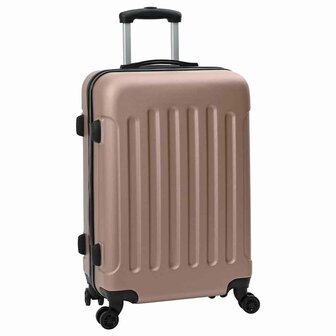 Koffer met slot 3 pcs Rose Gold 50 x 31 x 78 cm ABS Kunststof 2