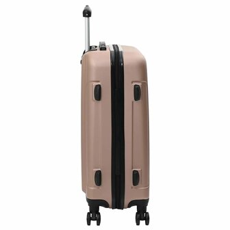 Koffer met slot 3 pcs Rose Gold 50 x 31 x 78 cm ABS Kunststof 5