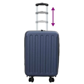 Koffer met slot Donkerblauw 34 x 23 x 55.5 cm ABS Kunststof 10