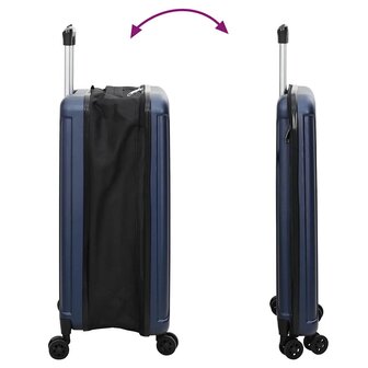 Koffer met slot Donkerblauw 43 x 27 x 66 cm ABS Kunststof 11