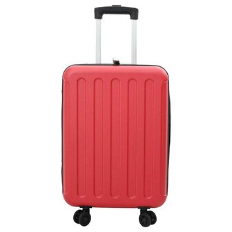 Koffer met slot Rood 34 x 23 x 55.5 cm ABS Kunststof 2