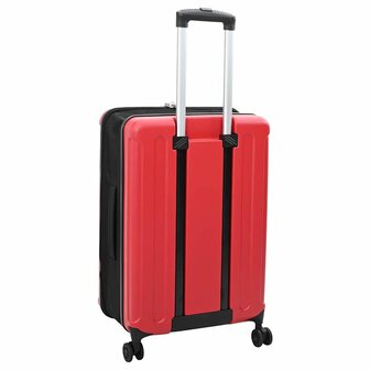 Koffer met slot Rood 43 x 27 x 66 cm ABS Kunststof 5