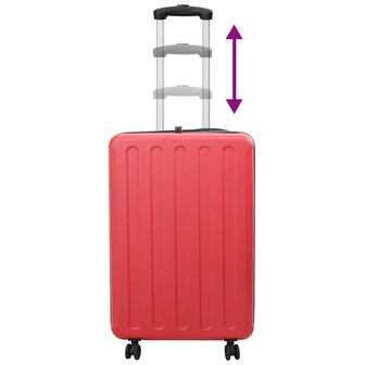 Koffer met slot Rood 50 x 30 x 76 cm ABS Kunststof 10