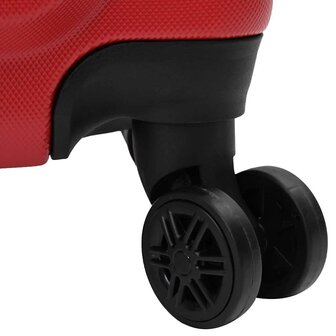 Koffer met slot 3 pcs Rood 50 x 31 x 78 cm ABS Kunststof 7