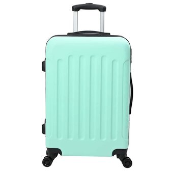 Koffer met slot 3 pcs Mintgroen 50 x 31 x 78 cm ABS Kunststof 3