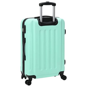 Koffer met slot 3 pcs Mintgroen 50 x 31 x 78 cm ABS Kunststof 6