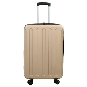 Koffer met slot champagne 34 x 23 x 55.5 cm ABS Kunststof 2
