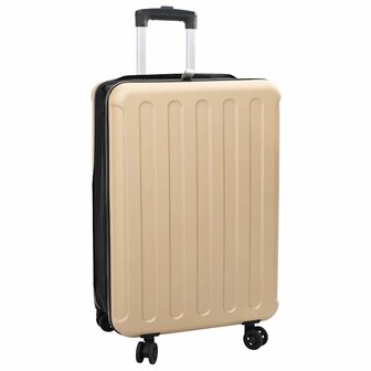 Koffer met slot champagne 43 x 27 x 66 cm ABS Kunststof 1