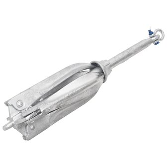 Anker inklapbaar 12 kg thermisch verzinkt gietijzer zilver 1