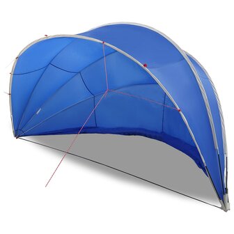 Zwembadoverkapping Groen 546 x 516 x 250 cm 185T polyester met PU-coating 3