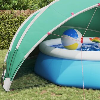 Zwembadoverkapping Blauw 546 x 516 x 250 cm 185T polyester met PU-coating 5