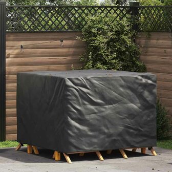 Tuinsethoes Zwart 125 x 125 x 74 cm 420D Oxford stof 1