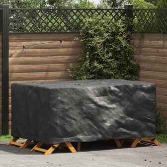 Tuinsethoes Effen Zwart 172 x 113 x 73 cm 600D 1