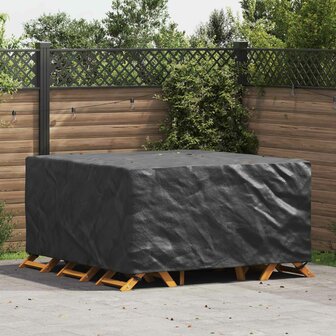 Tuinsethoes Effen Zwart 180 x 190 x 85 cm 420D 1